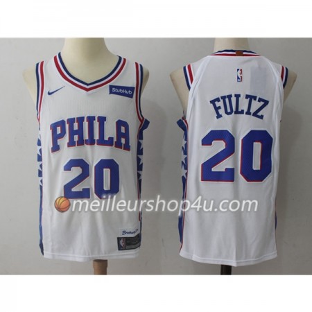 Maillot Basket Homme Philadelphia 76ers Markelle Fultz 20 Nike 2017-18 Blanc Swingman
